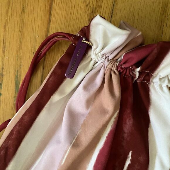 Silvia Tcherassi Macumba One Piece Swimsuit in Plum Gradient Stripes Sz L $290 - Picture 12 of 12